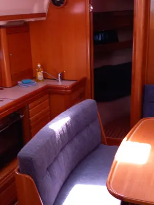 Salon of Eowyn G, a Bavaria 39 Cruiser sailboat at Grad Trogir, Croatia