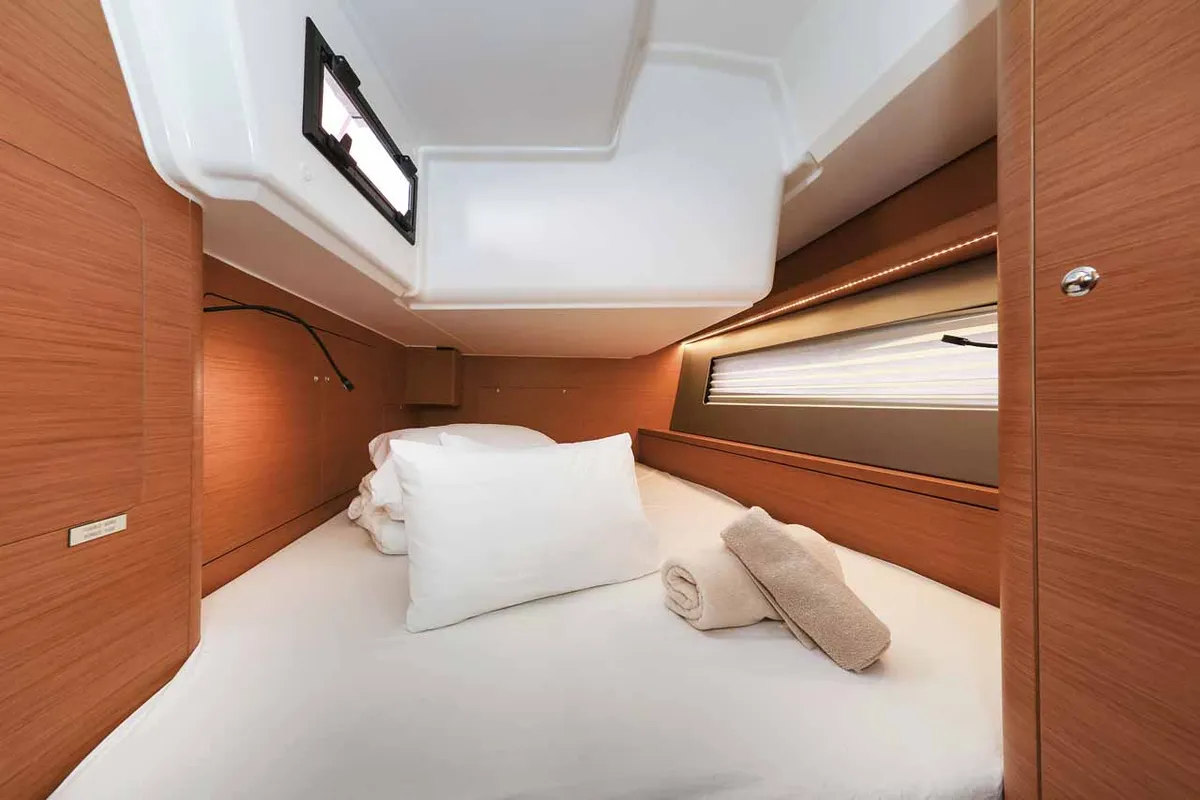 Cabin on Kaylani, a Dufour 41 sailboat at Jezera, Croatia