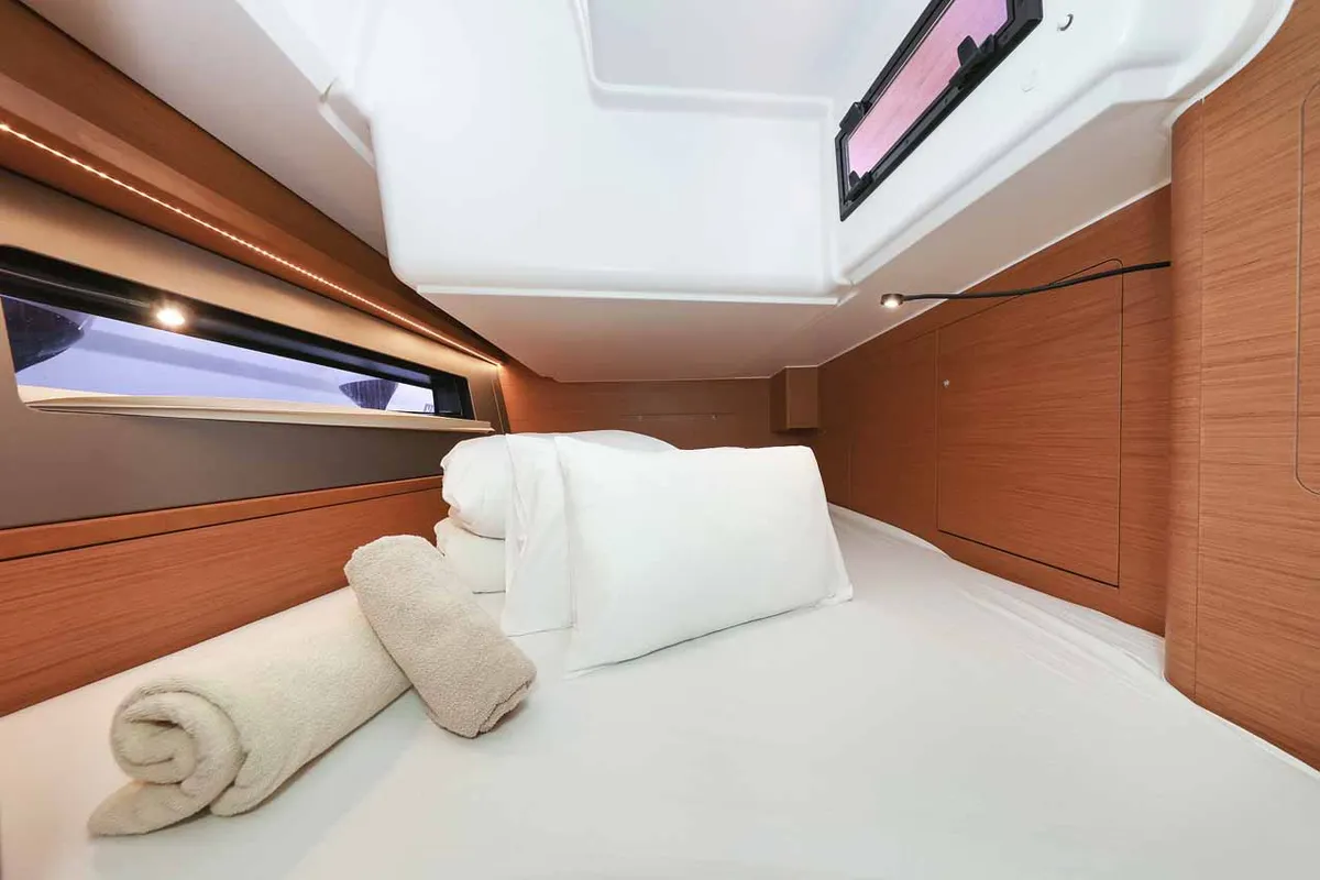 Cabin on Kaylani, a Dufour 41 sailboat at Jezera, Croatia