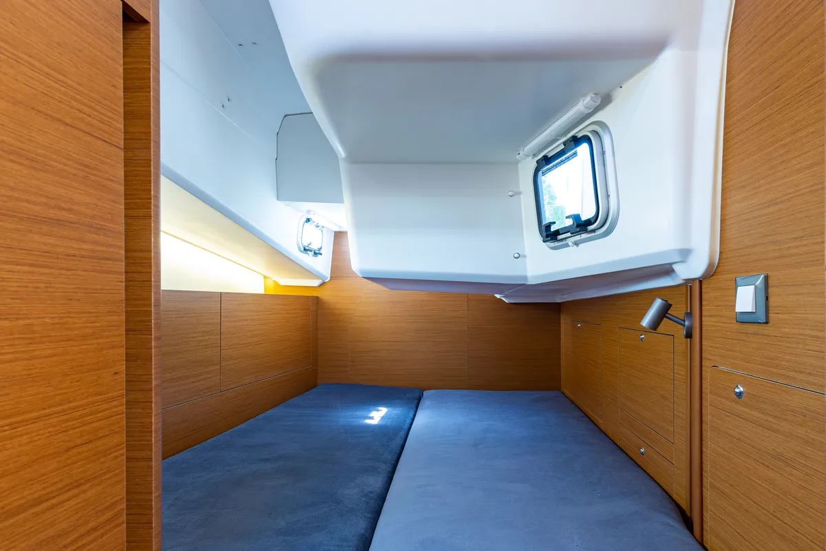 Cabin on Martha, a Jeanneau Sun Odyssey 410 sailboat at Municipal Unit of Lefkada, Greece