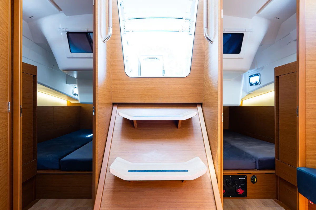 Cabin on Martha, a Jeanneau Sun Odyssey 410 sailboat at Municipal Unit of Lefkada, Greece