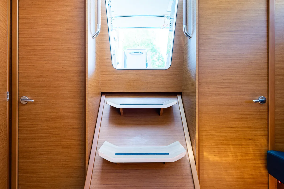 Martha, a Jeanneau Sun Odyssey 410 sailboat at Municipal Unit of Lefkada, Greece