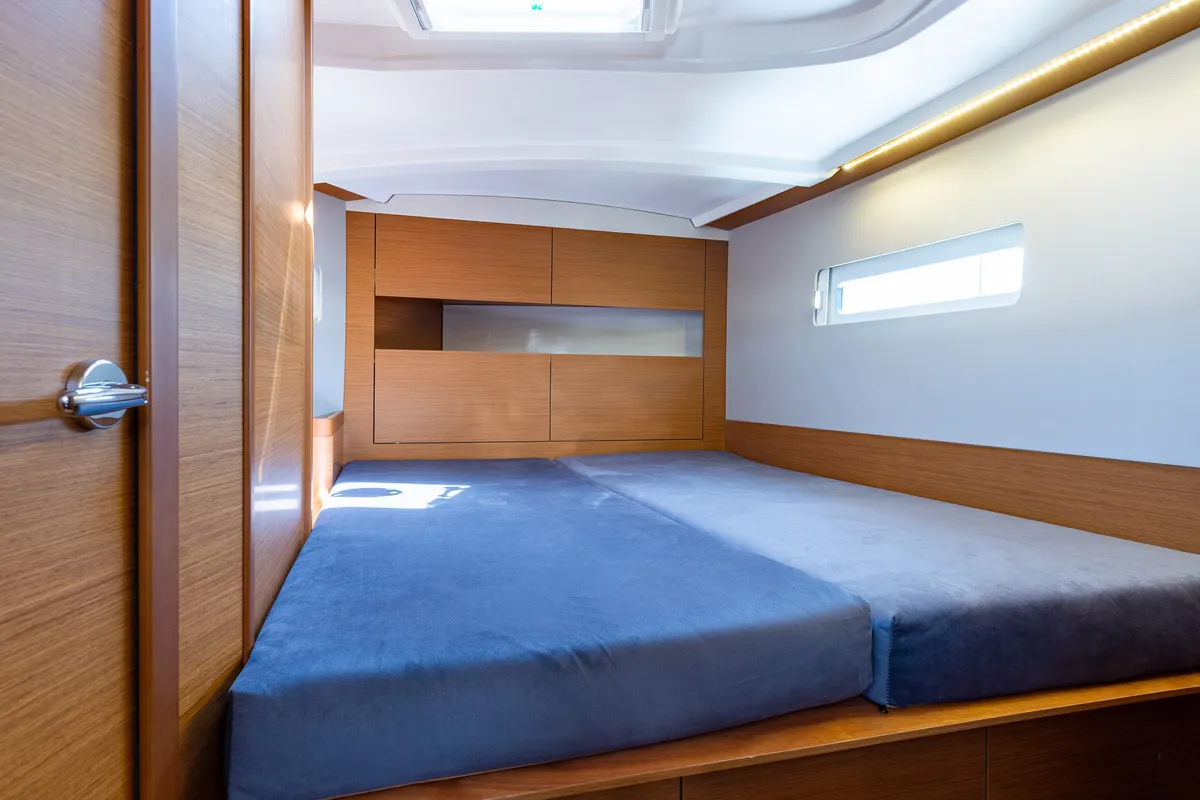 Cabin on Martha, a Jeanneau Sun Odyssey 410 sailboat at Municipal Unit of Lefkada, Greece