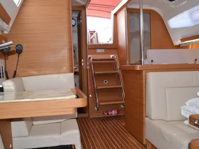 Salon of Google, a Elan Impression 40 sailboat at Grad Trogir, Croatia