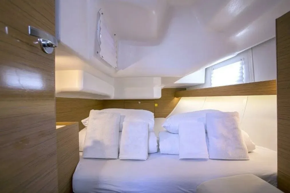 Cabin on Google, a Elan Impression 40 sailboat at Grad Trogir, Croatia