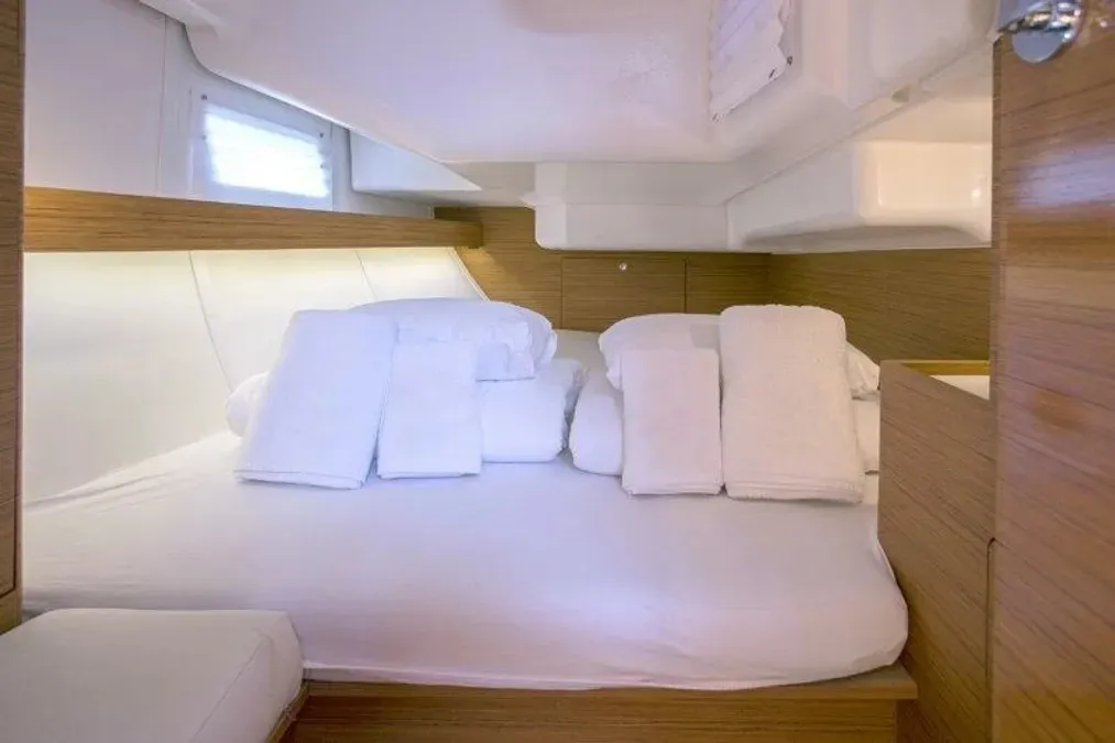 Cabin on Google, a Elan Impression 40 sailboat at Grad Trogir, Croatia