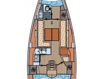 X-Ray, a Elan 350 Performance sailboat at Grad Biograd na Moru, Croatia