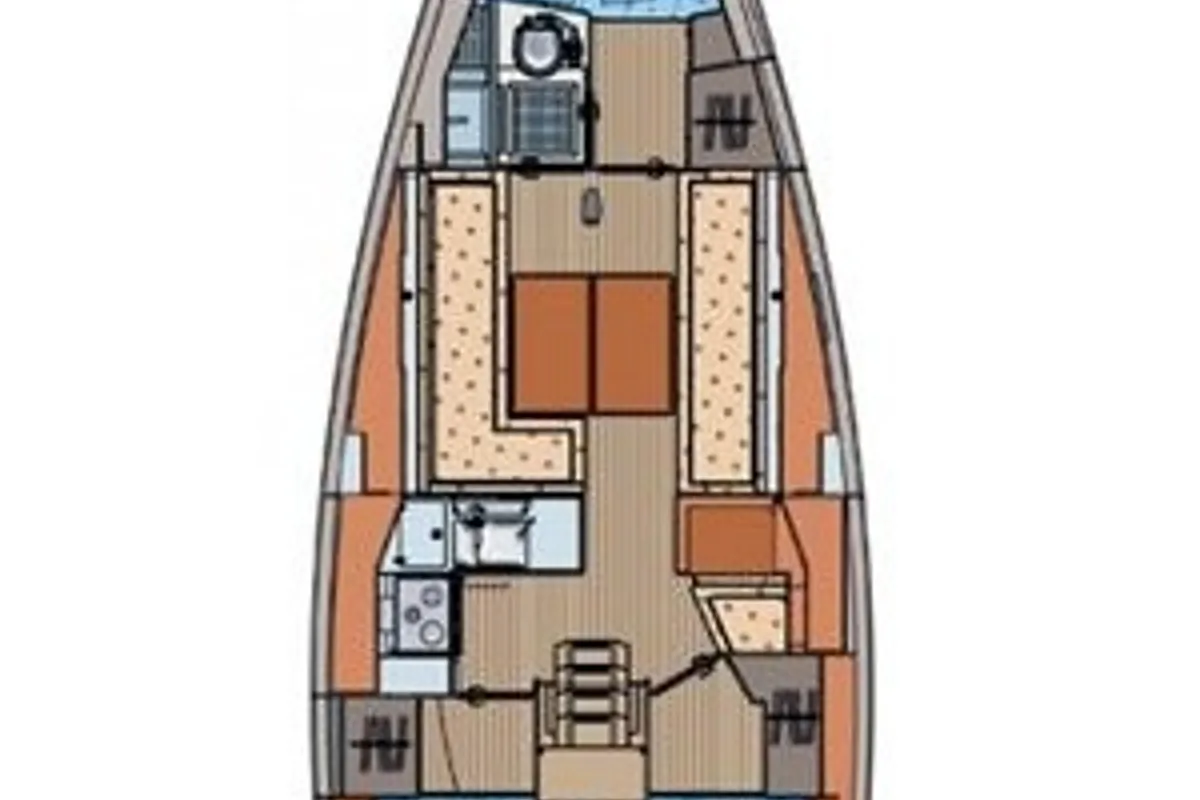 X-Ray, a Elan 350 Performance sailboat at Grad Biograd na Moru, Croatia