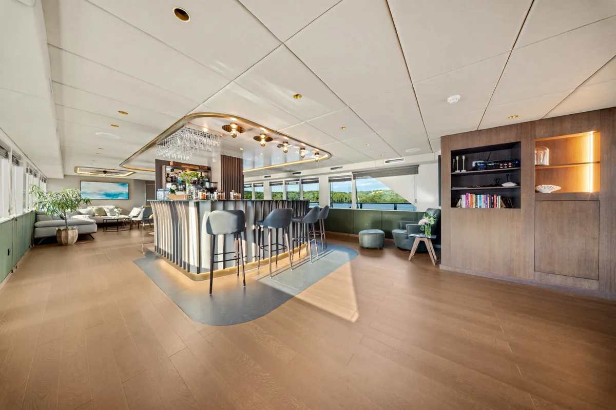 Salon of Anima Maris, a Gulet Luxury Sailing Yacht sailboat at Split, Croatia