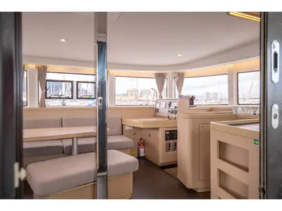 Salon of Emozione - Standard Line, a Lagoon 42 catamaran at Salerno, Italy