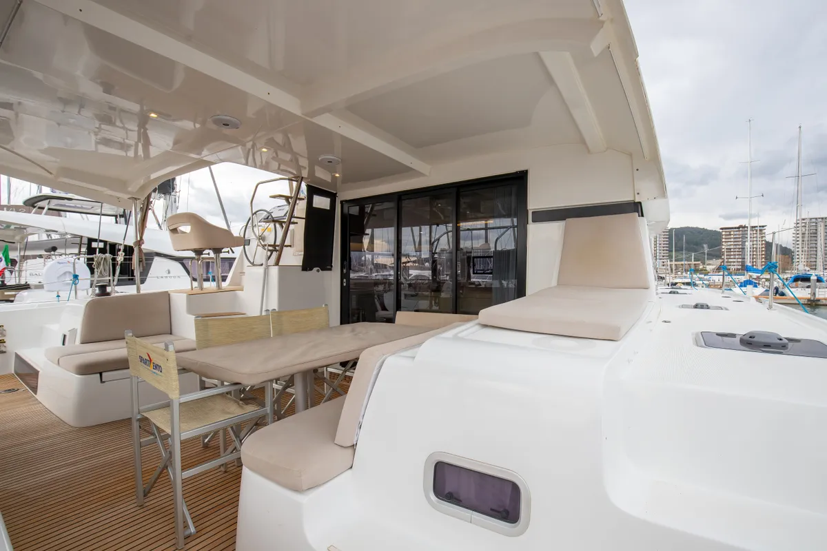 Emozione - Standard Line, a Lagoon 42 catamaran at Salerno, Italy