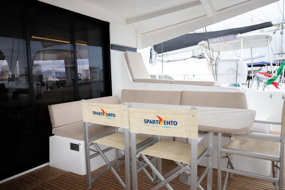 Salon of Emozione - Standard Line, a Lagoon 42 catamaran at Salerno, Italy