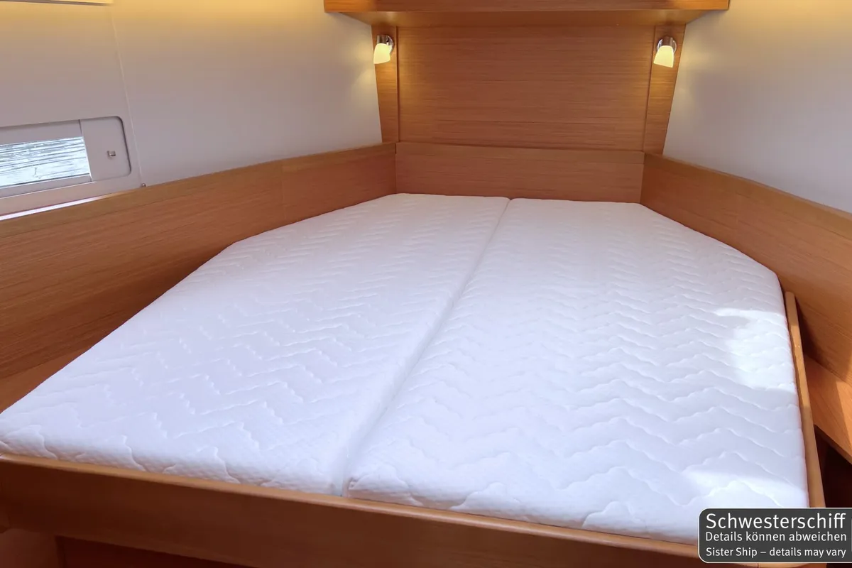 Cabin on Whisky, a Dufour 430 sailboat at Grad Pula, Croatia