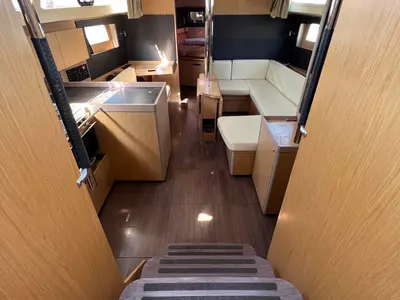Galley of Tikal 2, a Beneteau Oceanis 41.1 sailboat at Municipal Unit of Lefkada, Greece