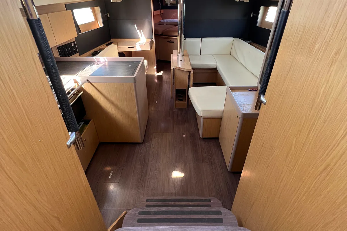 Galley of Tikal 2, a Beneteau Oceanis 41.1 sailboat at Municipal Unit of Lefkada, Greece