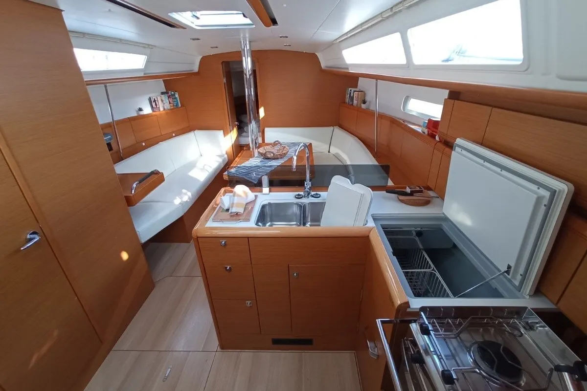 FEARLESS, a Jeanneau Sun Odyssey 379 sailboat at Municipal Unit of Lefkada, Greece