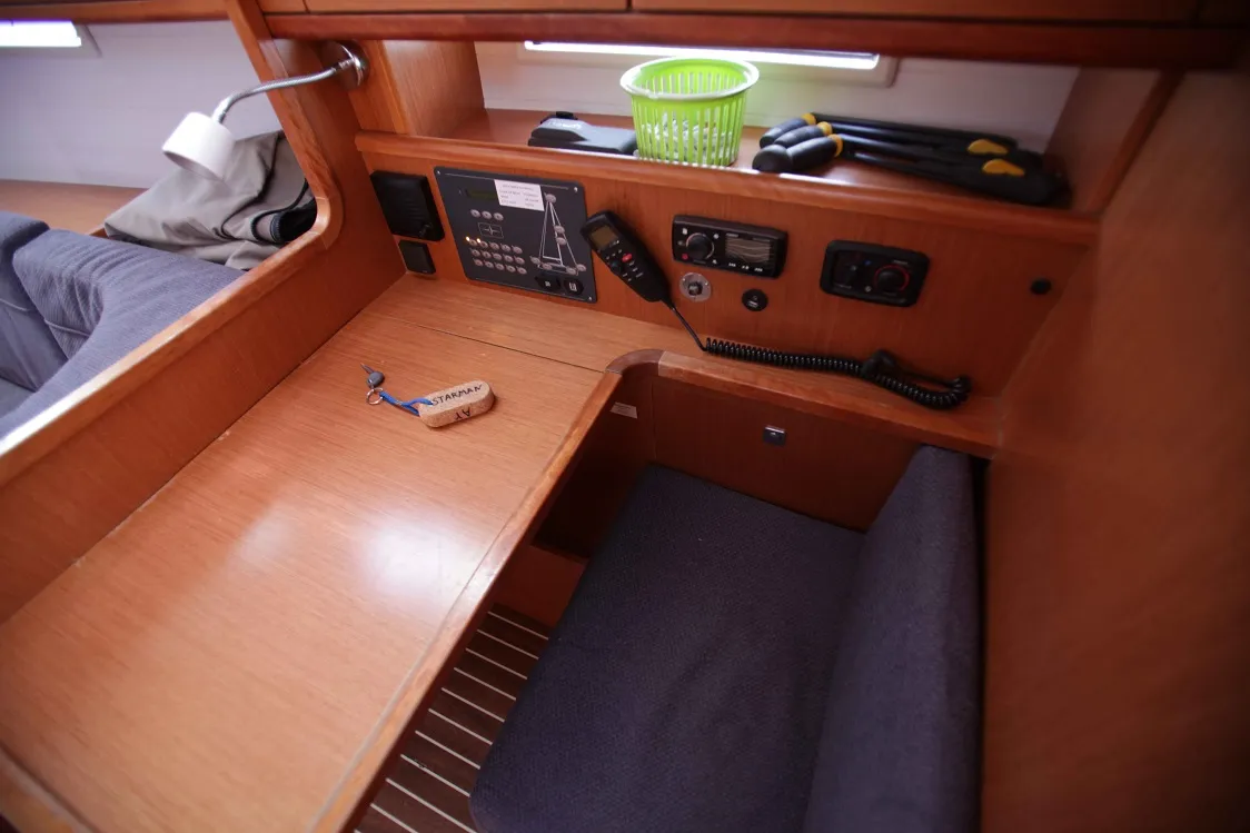 Salon of Major Tom, a Bavaria Cruiser 41S sailboat at Pirovac, Croatia