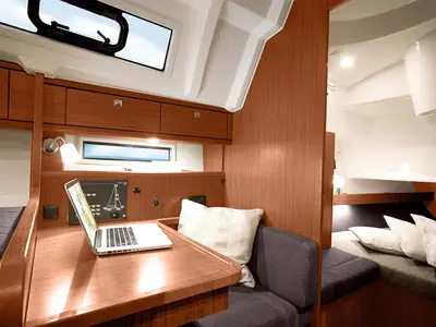 Salon of Major Tom, a Bavaria Cruiser 41S sailboat at Pirovac, Croatia