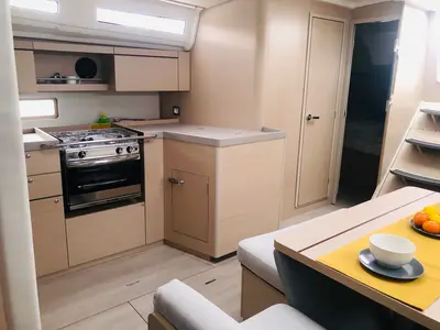 Galley of AZORIAN, a Beneteau Oceanis 40.1 sailboat at Split, Croatia