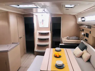 Salon of AZORIAN, a Beneteau Oceanis 40.1 sailboat at Split, Croatia