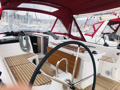 Cockpit of AZORIAN, a Beneteau Oceanis 40.1 sailboat at Split, Croatia