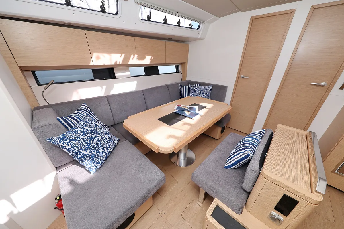 Salon of Libertas, a Hanse 460 sailboat at Seget Donji, Croatia