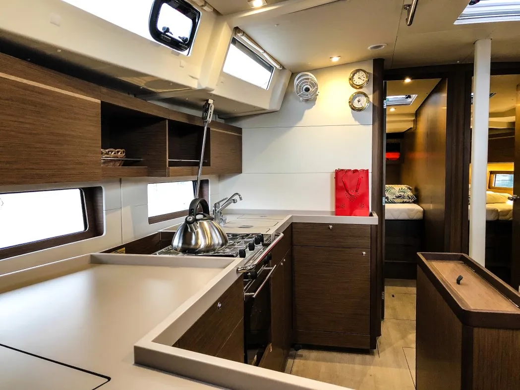 Galley of Nemo, a Beneteau Oceanis 46.1 sailboat at Općina Medulin, Croatia