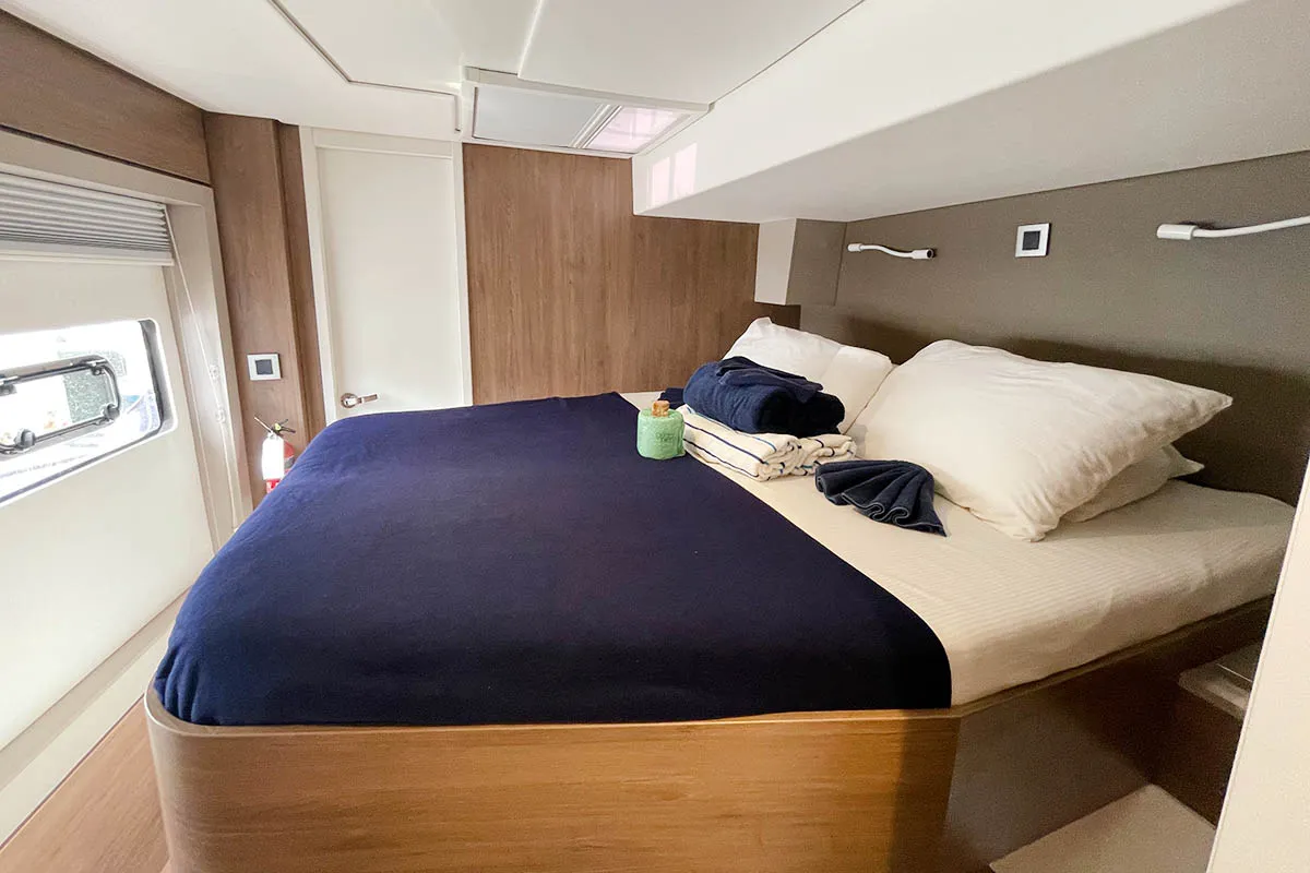 Cabin on Bali Cat, a Bali 4.8 catamaran at Road Town, British Virgin Islands