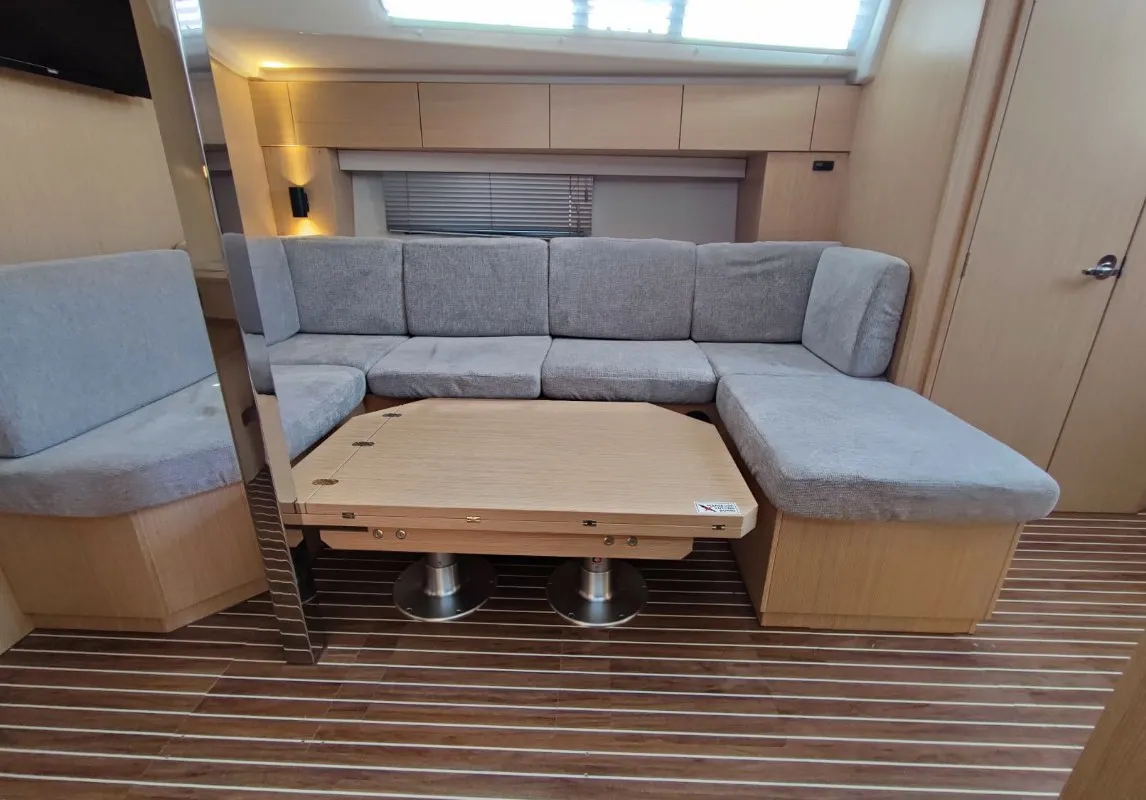 Salon of Gala, a Bavaria C42 sailboat at Punat, Croatia