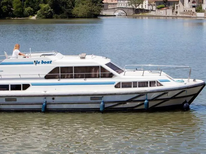 Exterior view of Gulet Classique, a motorboat at Vinkeveen, Netherlands