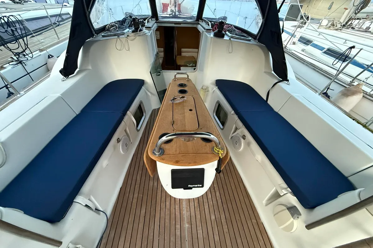 Sea Obsession, a Jeanneau Sun Odyssey 42i sailboat at Municipal Unit of Ellomenos, Greece
