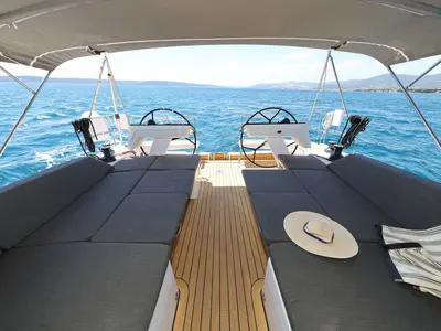 Sailaway, a Hanse 460 sailboat at Grad Šibenik, Croatia