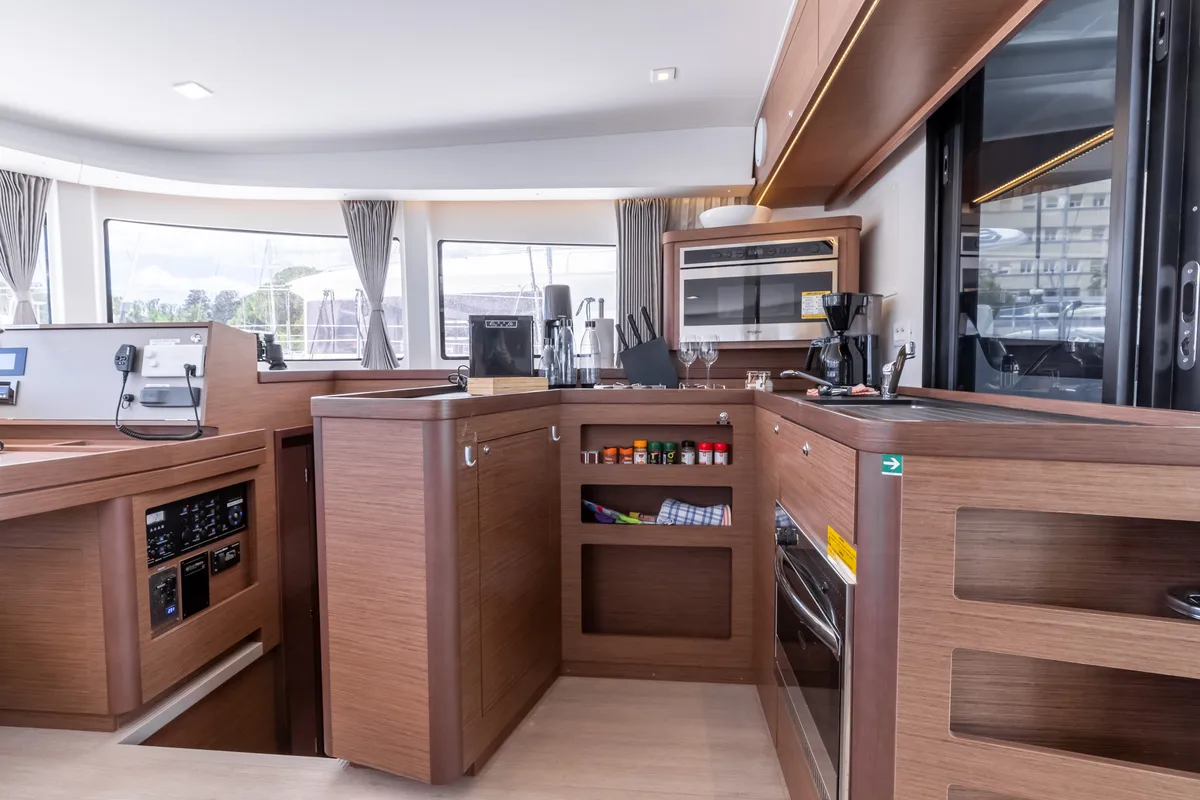 Galley of HAPPY KEY, a Lagoon 42 catamaran at Općina Rogoznica, Croatia