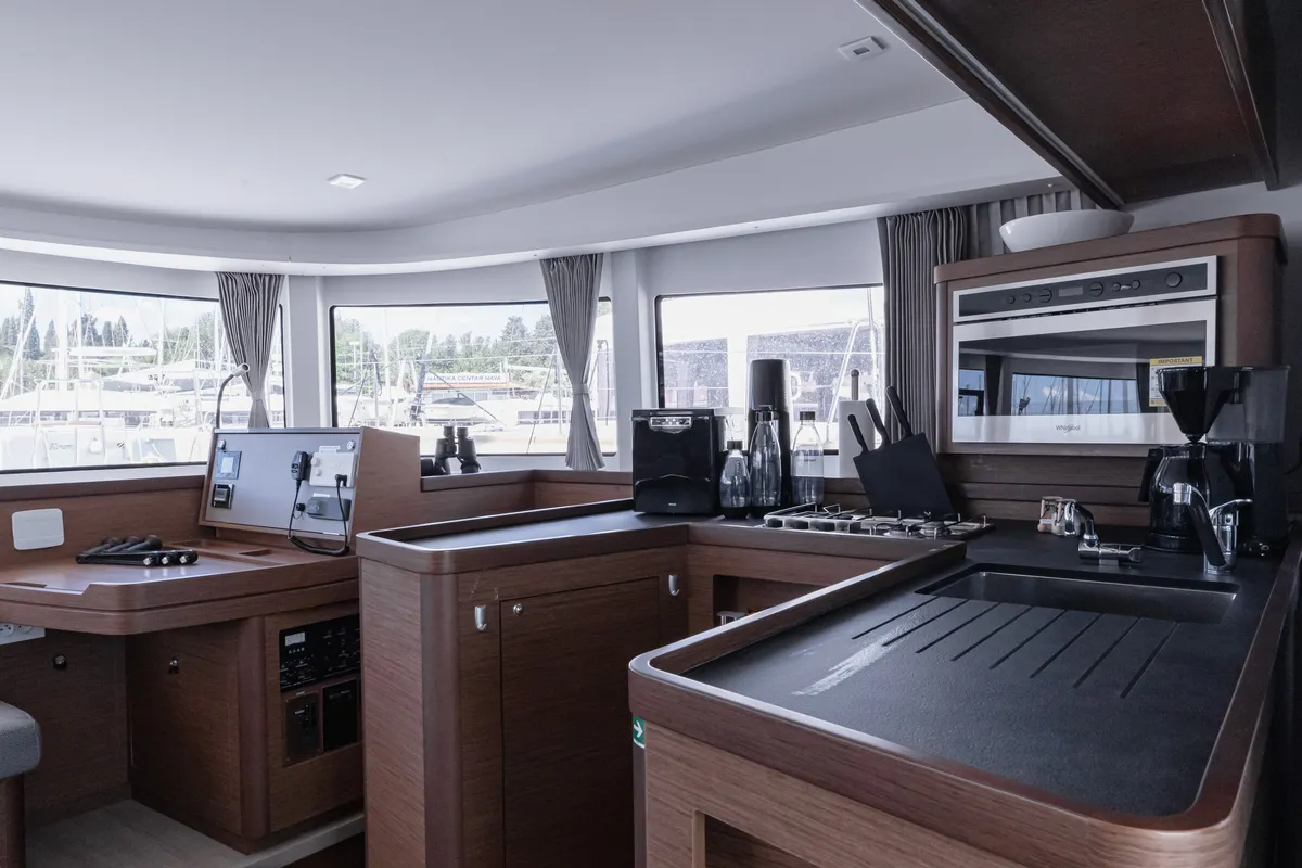 Galley of HAPPY KEY, a Lagoon 42 catamaran at Općina Rogoznica, Croatia