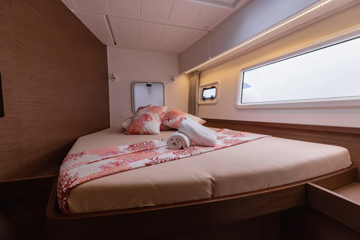 Cabin on HAPPY KEY, a Lagoon 42 catamaran at Općina Rogoznica, Croatia