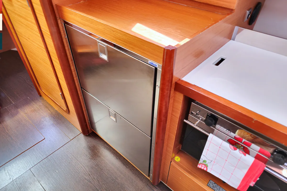 Galley of Klara, a Dufour 390 GL sailboat at Grad Kaštela, Croatia