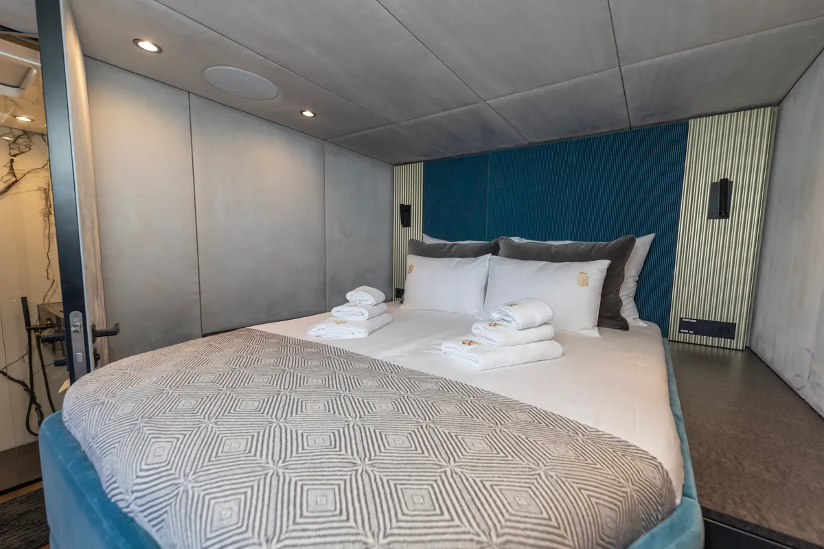 Cabin on Mr.Si, a Sunreef 60 catamaran at Rogoznica, Croatia