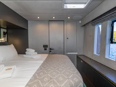 Cabin on Mr.Si, a Sunreef 60 catamaran at Rogoznica, Croatia
