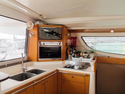 Galley of Lady Alla, a Fountaine Pajot Lipari 41 catamaran at Pa Khlok, Thailand
