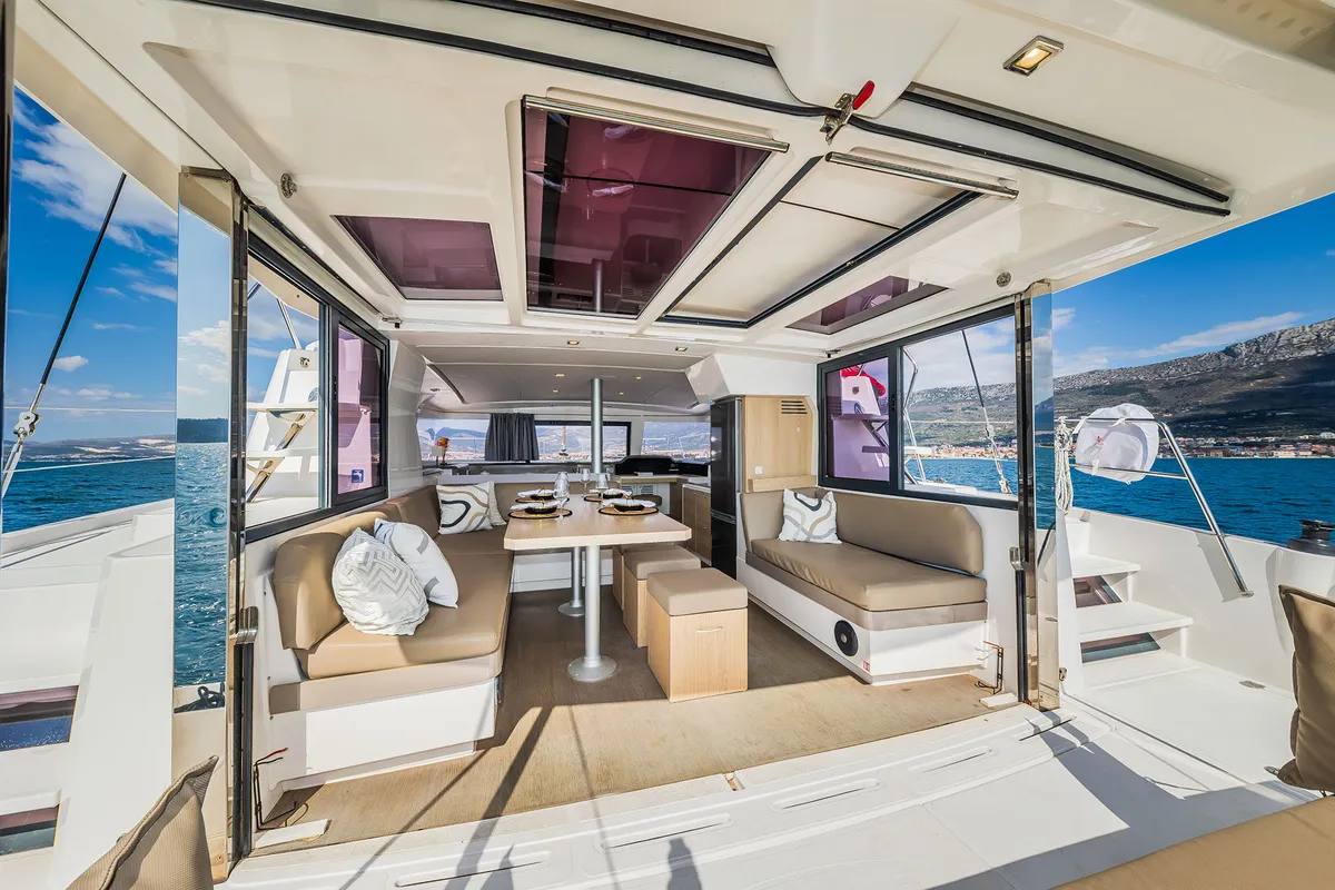 Kanalu, a Bali 4.1 catamaran at Grad Kaštela, Croatia