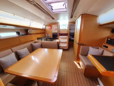Salon of T-Punch, a Jeanneau Sun Odyssey 409 sailboat at Baan Salak Phet, Thailand