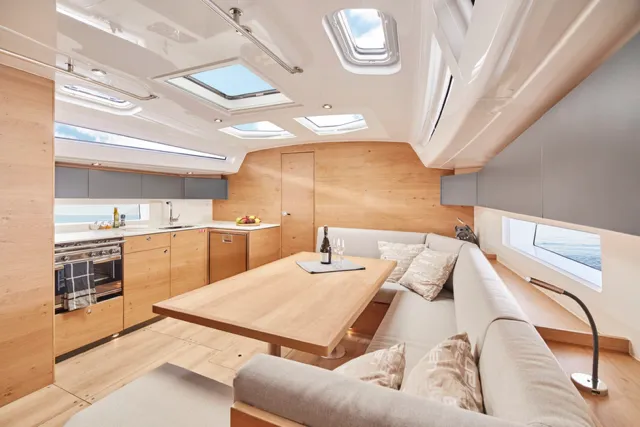Galley of Skyline, a Elan Impression 43 sailboat at Slano, Croatia