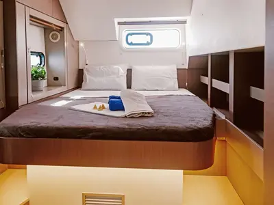 Cabin on Premium +, a Bali 4.6 catamaran at Sant Antoni de Portmany, Spain