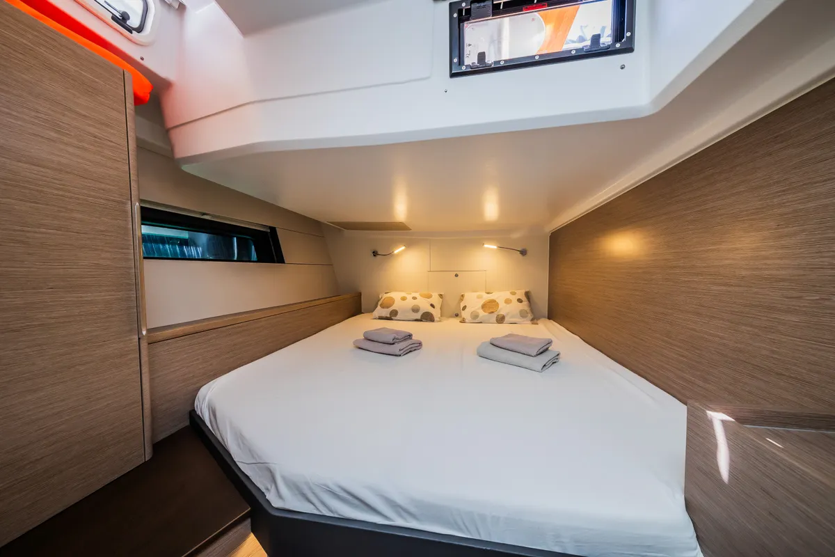 Cabin on Ilonka - OW, a Hanse 460 sailboat at Seget Donji, Croatia