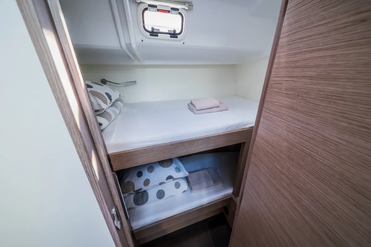 Cabin on Ilonka - OW, a Hanse 460 sailboat at Seget Donji, Croatia