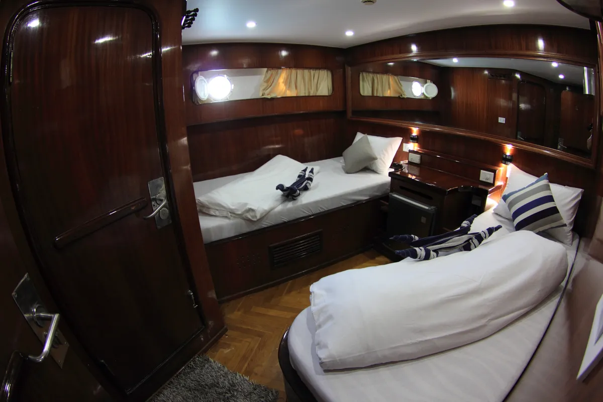 Cabin on Heaven Saphir, a Gulet Luxury Motor Yacht motor yacht at Hurghada, Egypt