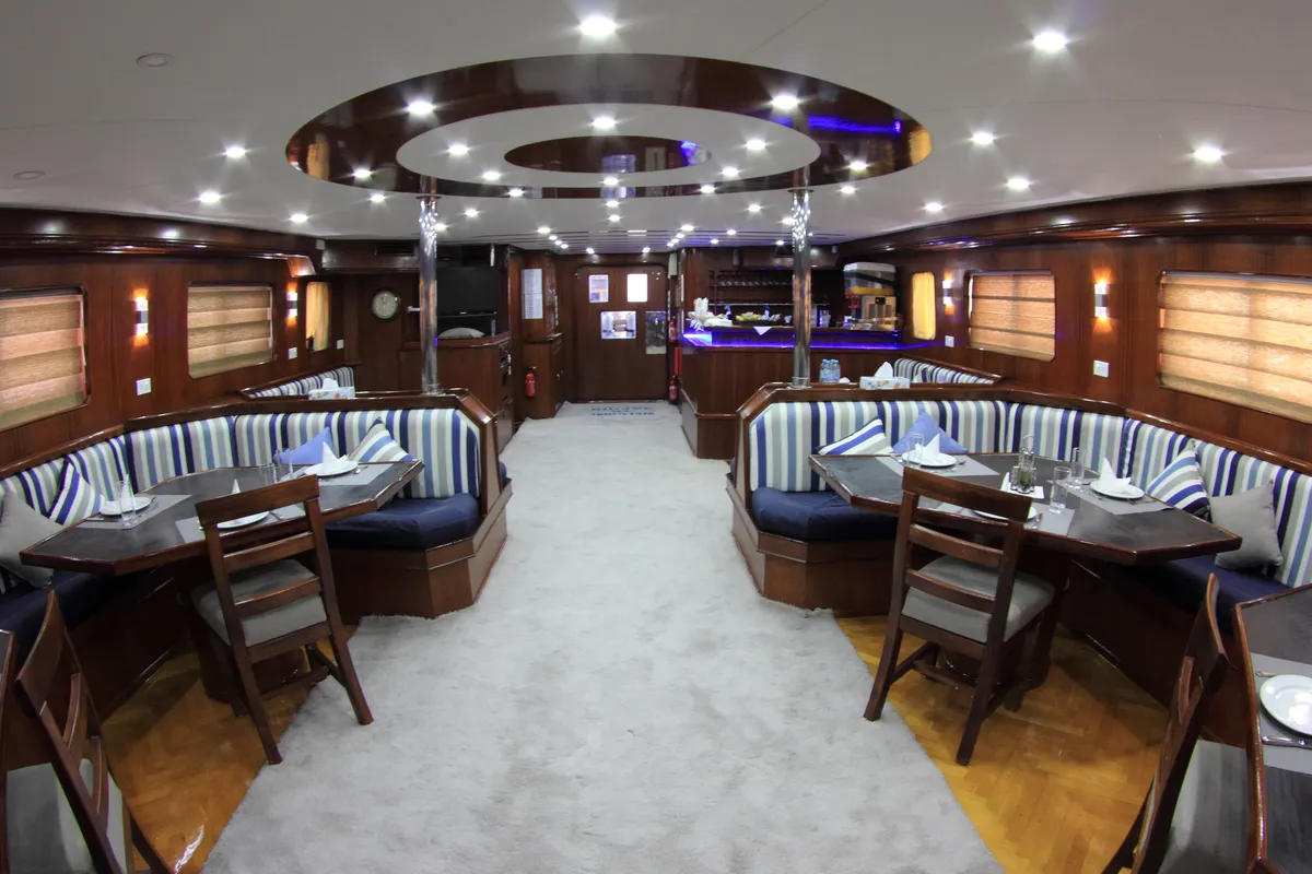Salon of Heaven Saphir, a Gulet Luxury Motor Yacht motor yacht at Hurghada, Egypt