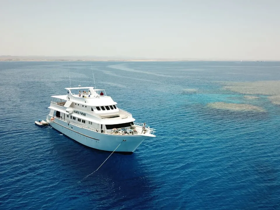 Exterior view of Heaven Saphir, a Gulet Luxury Motor Yacht motor yacht at Hurghada, Egypt