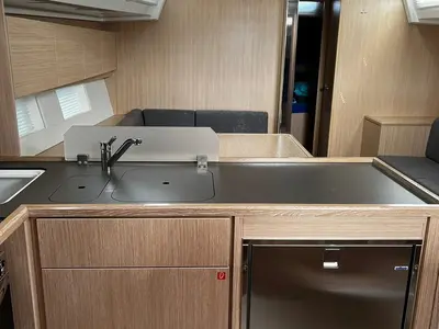 Galley of Seacloud, a Bavaria C45 Style sailboat at Općina Vrsar, Croatia