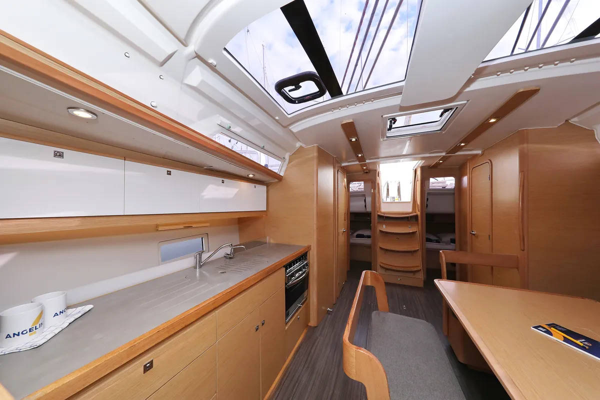 Galley of Thor, a Dufour 430 GL sailboat at Vodice, Croatia